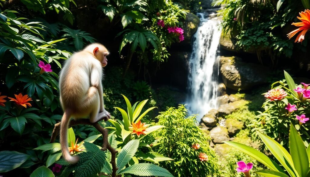 albino monkey travel stories